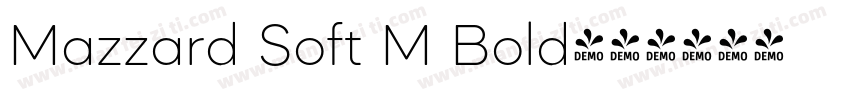 Mazzard Soft M Bold字体转换